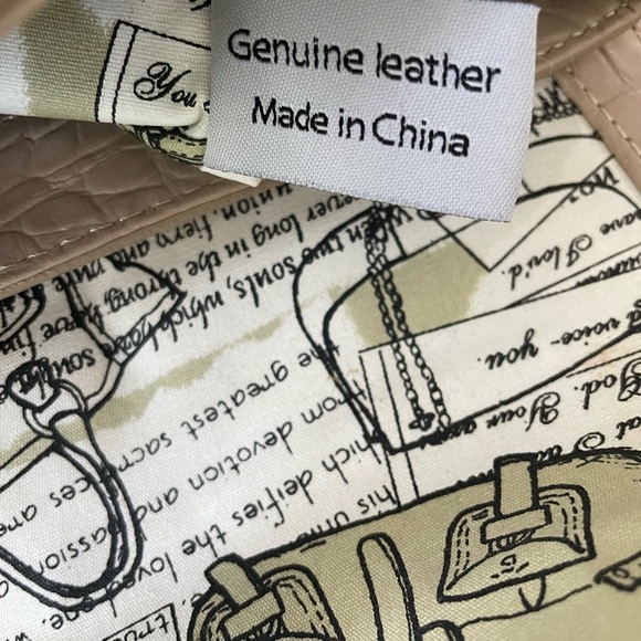 Barr Barr New York women’s champion/Cream Crocodile Embossed Handbag - Picture 10 of 10